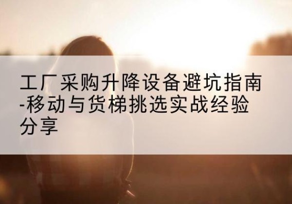 扎囊移动式升降机怎么选-工厂采购升降设备避坑指南-移动与货梯挑选实战经验分享